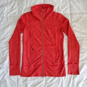 Lululemon Women's Red Heather Zip-up Jacket Size 6